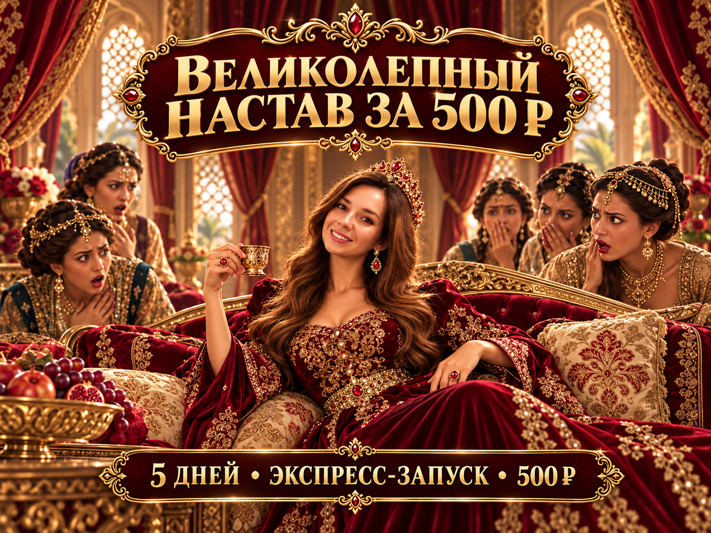 Великолепный настав за 500 ₽ — дворцовая иллюстрация из материалов программы